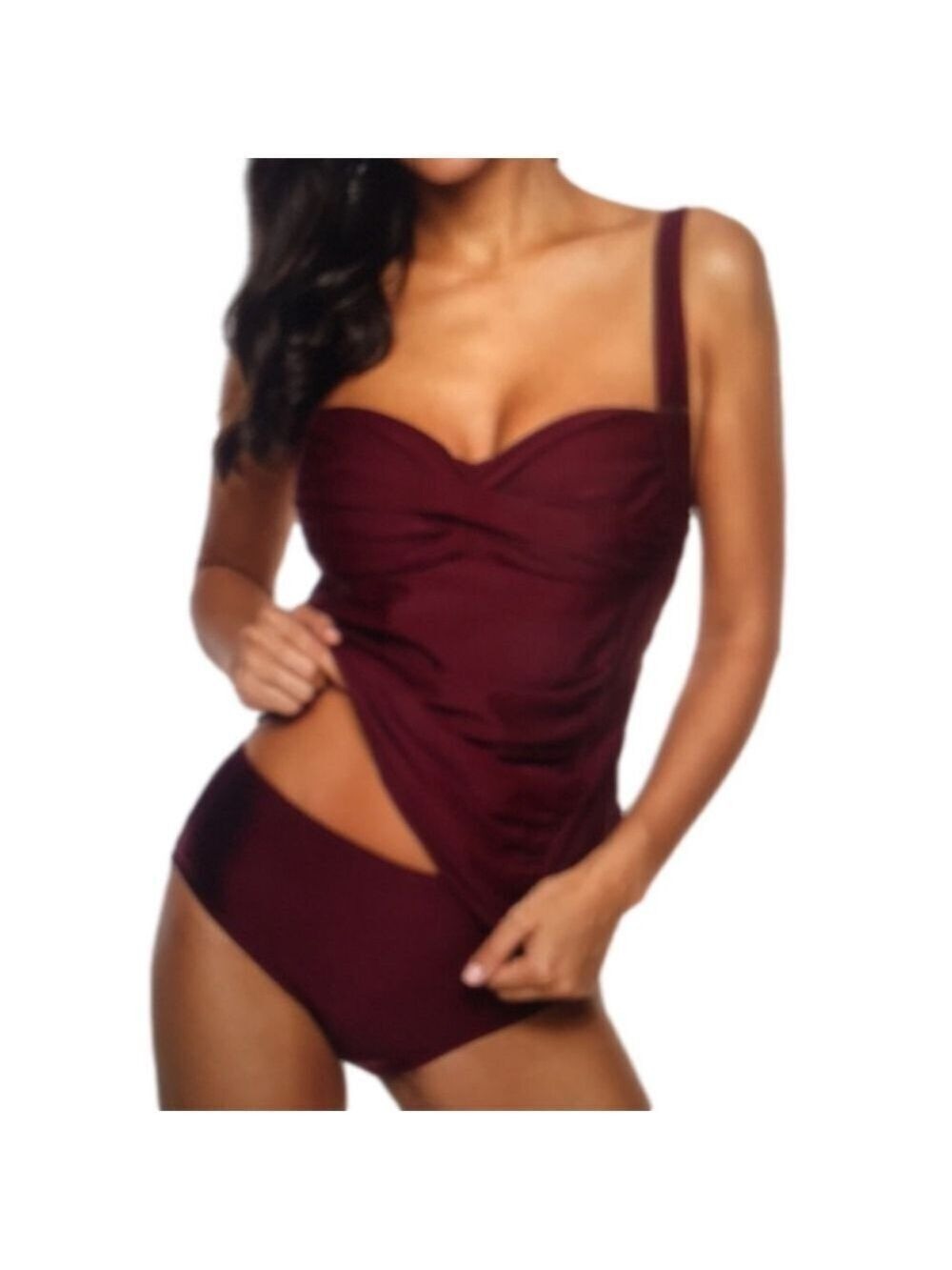NWT Ruched Tankini Swimsuit Sz X-Large